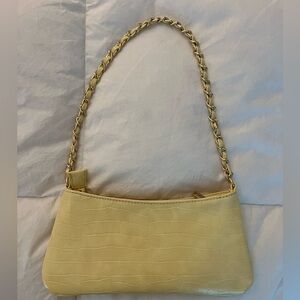 Yellow Embossed Mini Bag